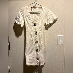 ASOS white mini dress